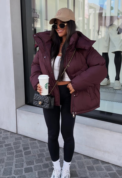 Pufferjacke Fina Weinrot Ladypolitan ♡