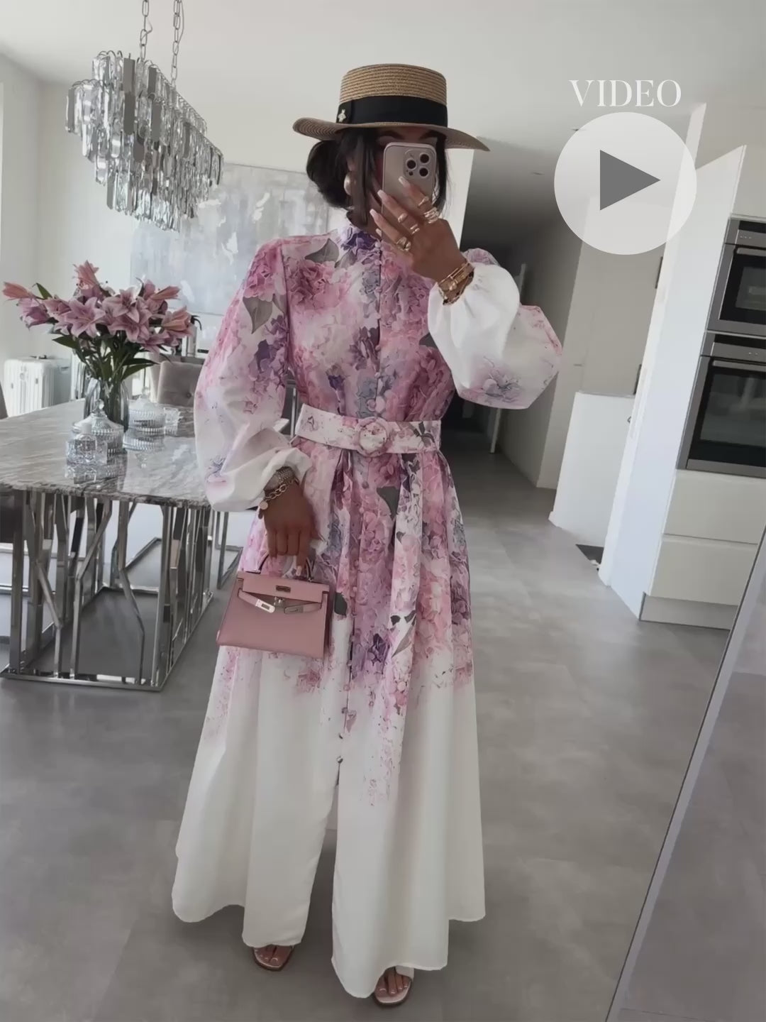 Maxi Kleid Orlia Rosa