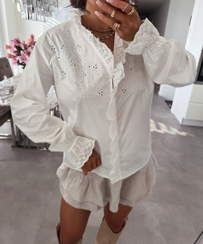 Bluse Fien Weiß Ladypolitan ♡