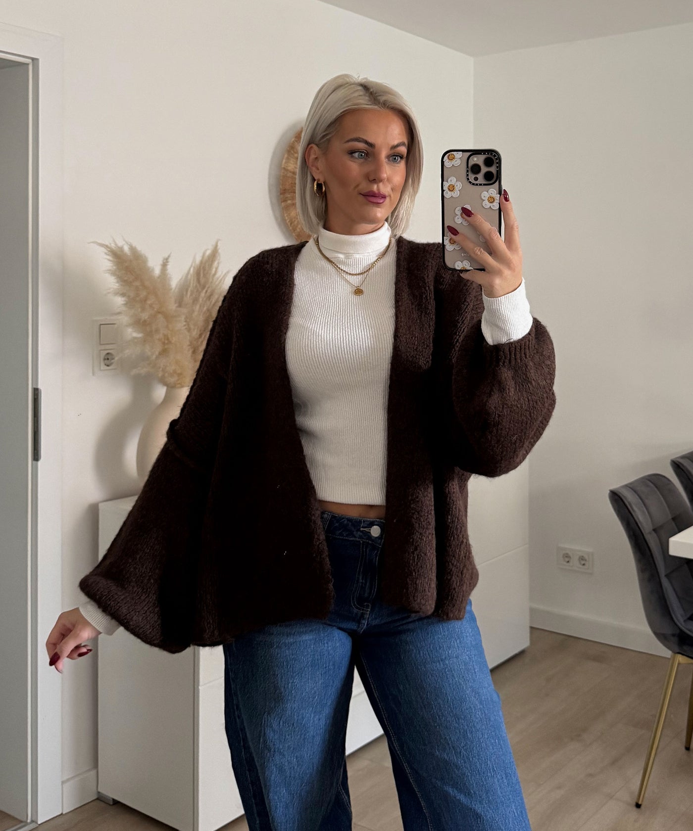 Cardigan Ray Dunkelbraun