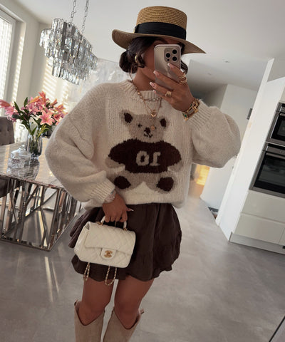 Pullover Teddybär Beige Ladypolitan ♡