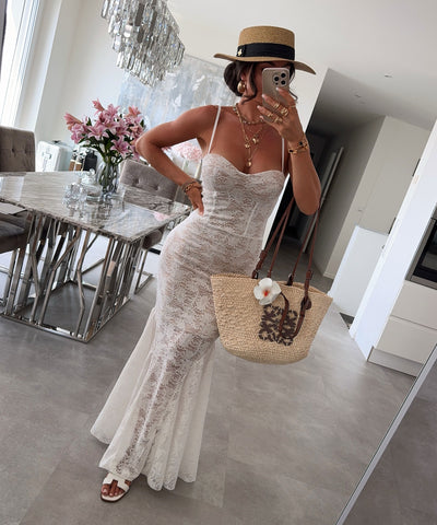 Kleid Elesaia Weiß Ladypolitan ♡