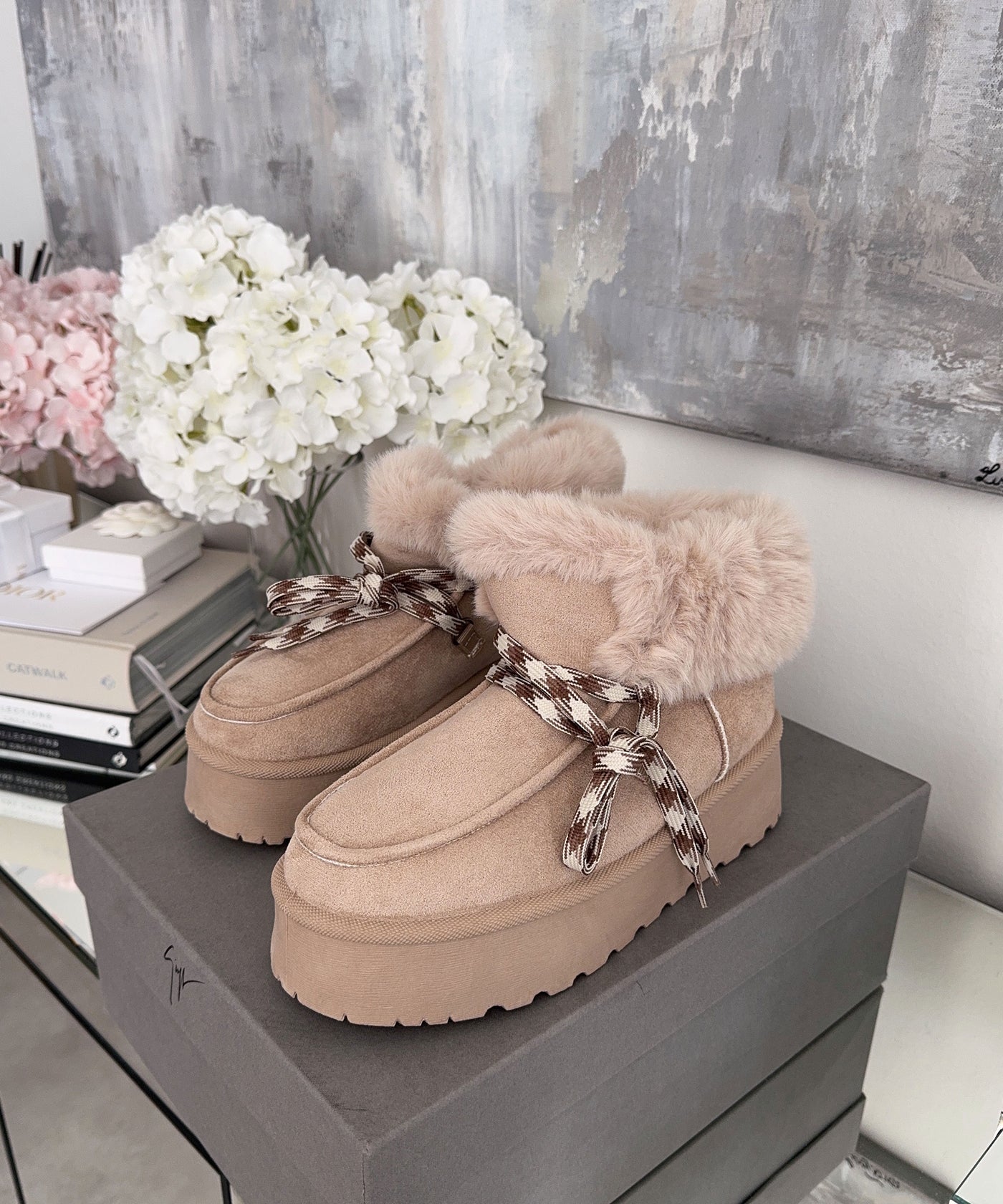 Gefütterte Schneeschuhe Randa Hellbeige Ladypolitan ♡