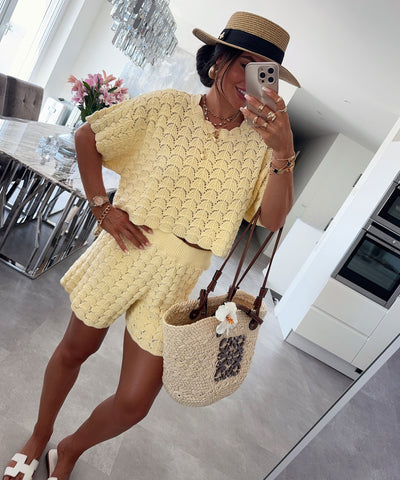 Strickshirt Kinula Gelb Ladypolitan ♡