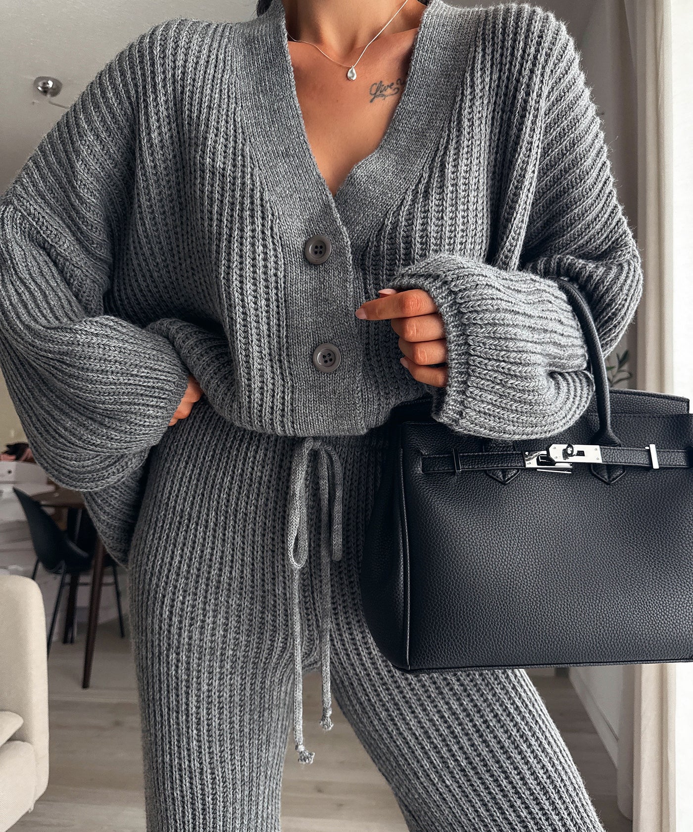 Set Marlyn Dunkelgrau Ladypolitan - Fashion Onlineshop für Damen