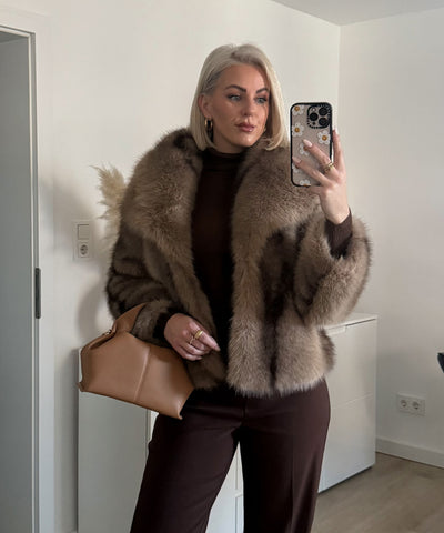 Felljacke Romina Braun