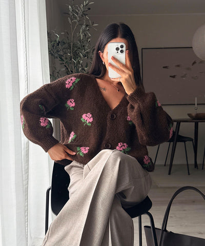 Cardigan Rose Dunkelbraun Ladypolitan ♡