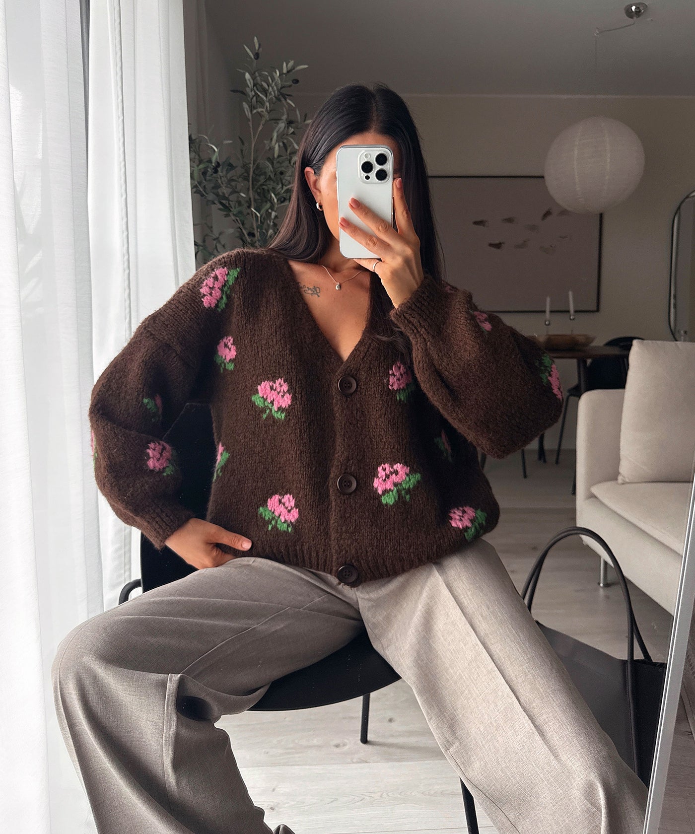 Cardigan Rose Dunkelbraun Ladypolitan ♡