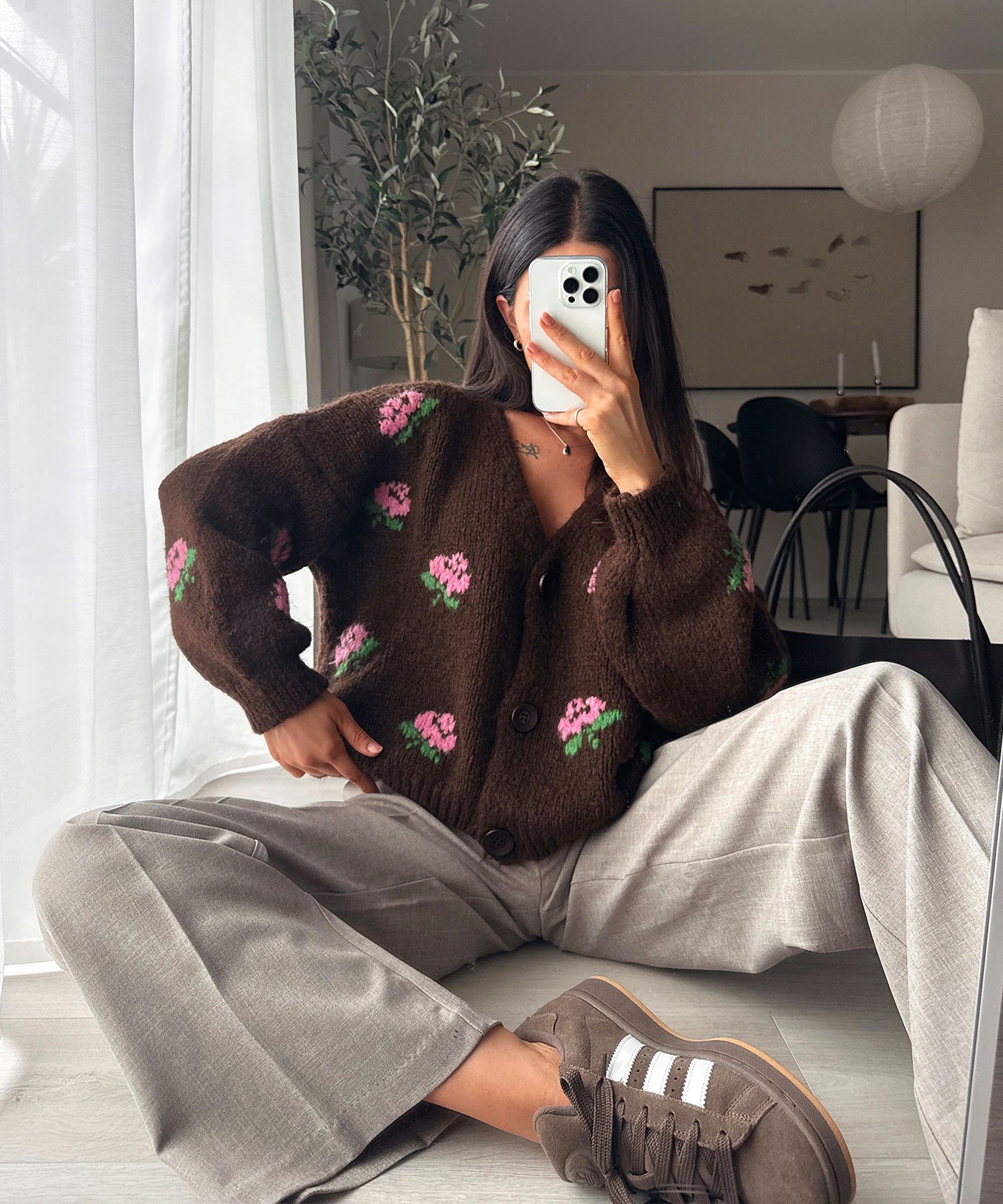 Cardigan Rose Dunkelbraun Ladypolitan ♡