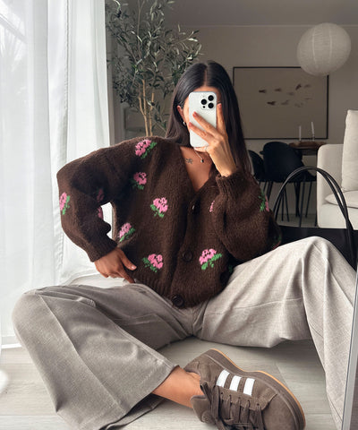 Cardigan Rose Dunkelbraun Ladypolitan ♡