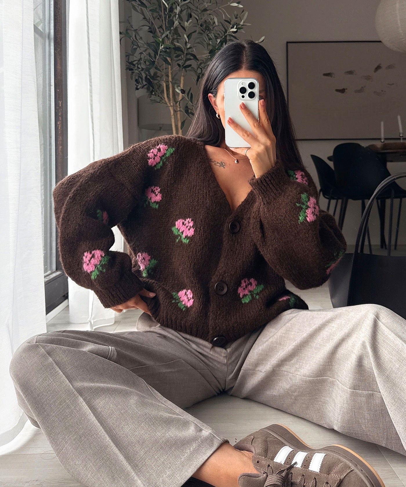Cardigan Rose Dunkelbraun Ladypolitan ♡