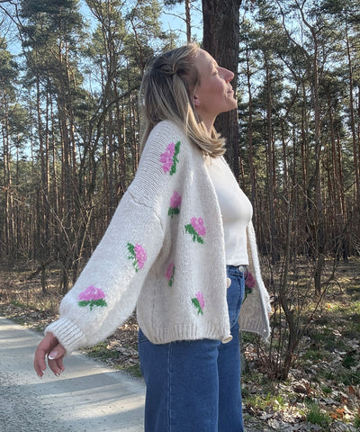 Cardigan Rose Beige Ladypolitan ♡