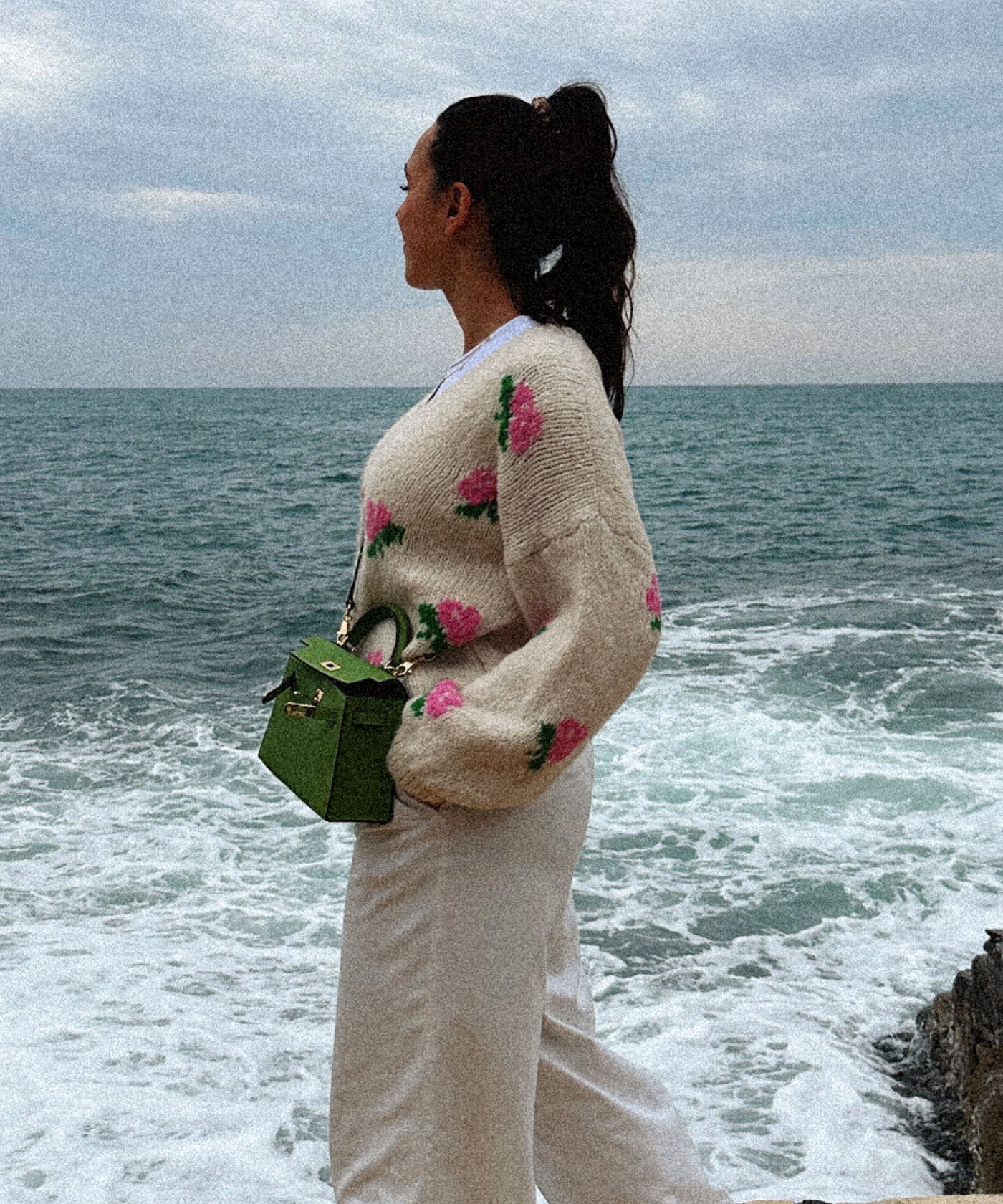 Cardigan Rose Beige Ladypolitan ♡