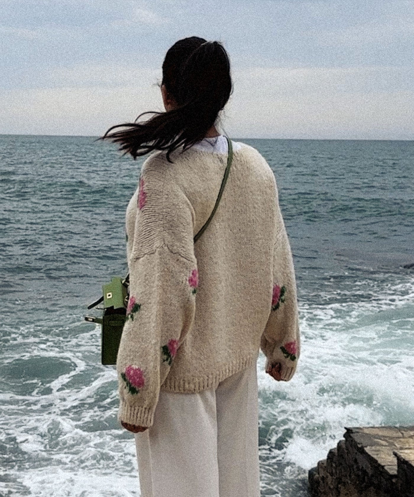 Cardigan Rose Beige Ladypolitan ♡