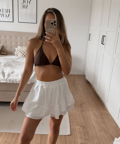 Jupe-culotte Mousseline Alexis Blanc