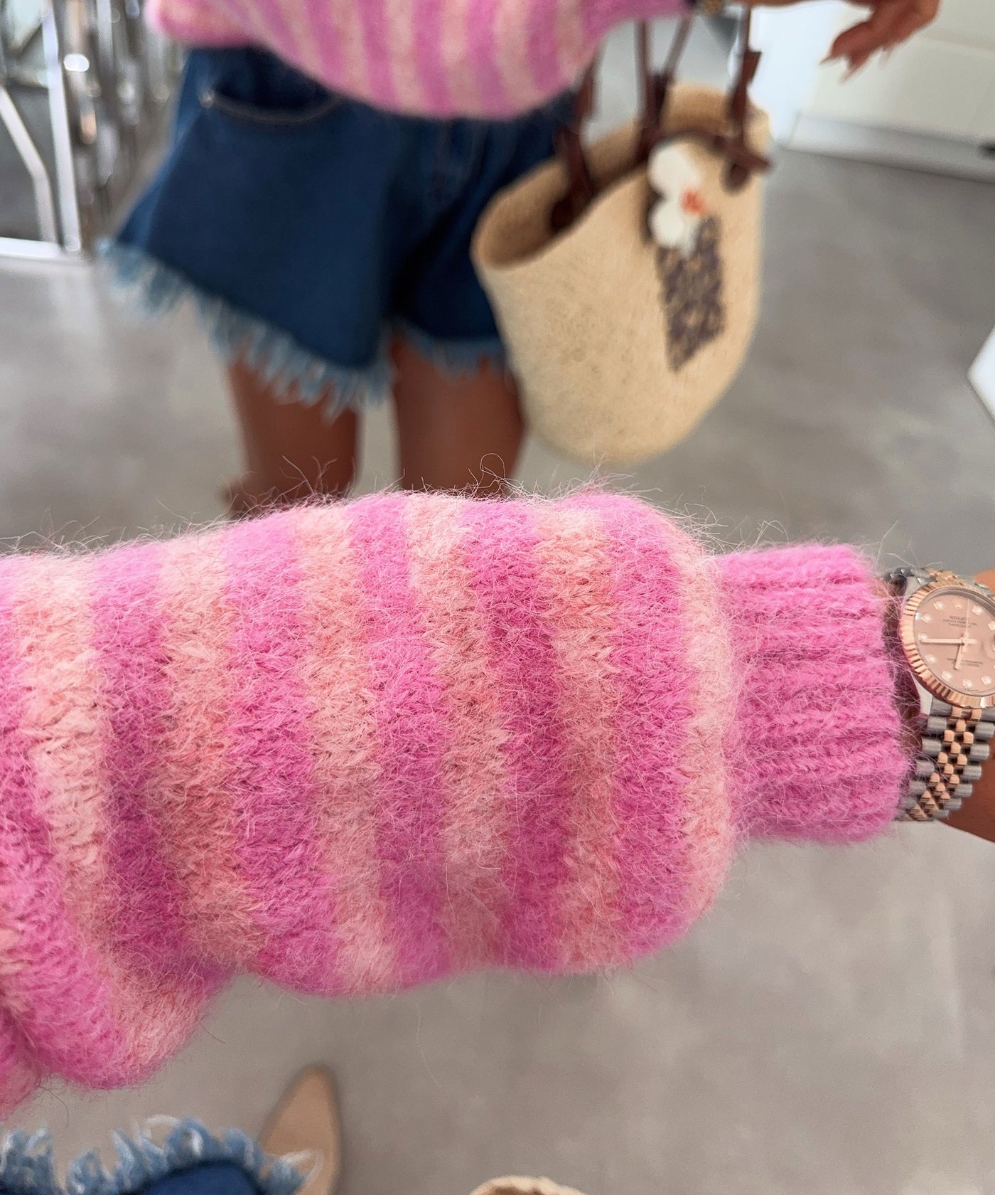 Cardigan Fabia Streifen Rosa Ladypolitan ♡