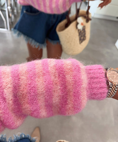 Cardigan Fabia Streifen Rosa Ladypolitan ♡