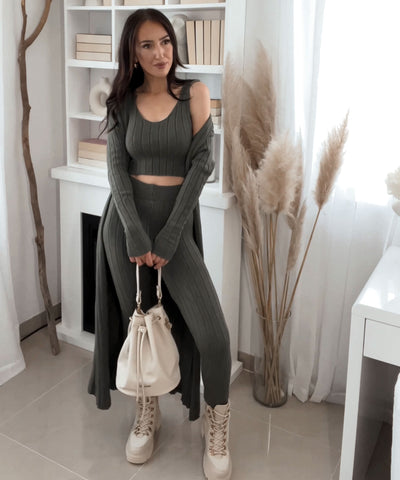 Three-piece suit Macie Khaki