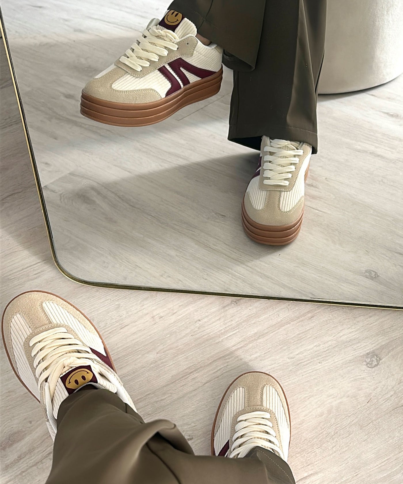 Sneaker Smile Beige Ladypolitan ♡