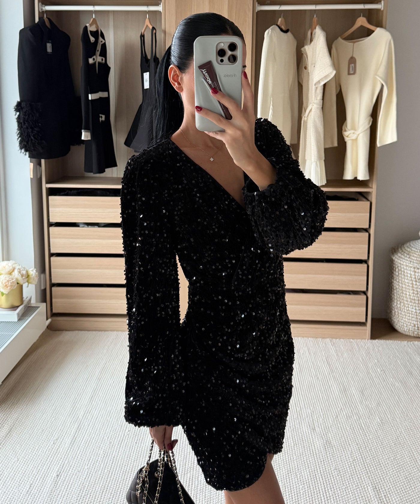 Mini Kleid Sonia Schwarz Ladypolitan ♡