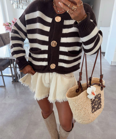 Cardigan Ginea Braun Ladypolitan ♡