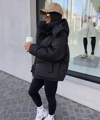 Pufferjacke Fina Schwarz Ladypolitan ♡
