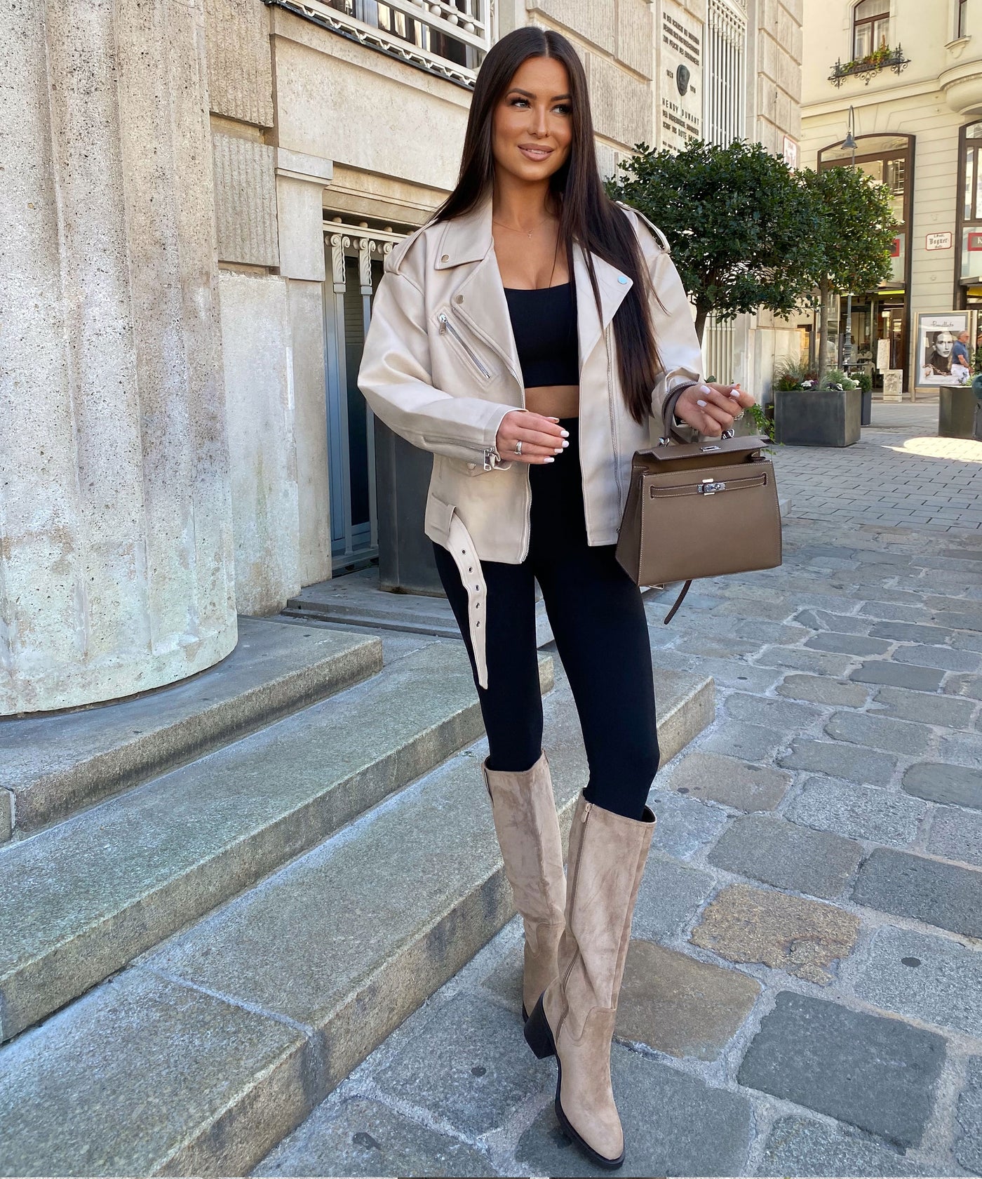 Stiefel Mena Beige