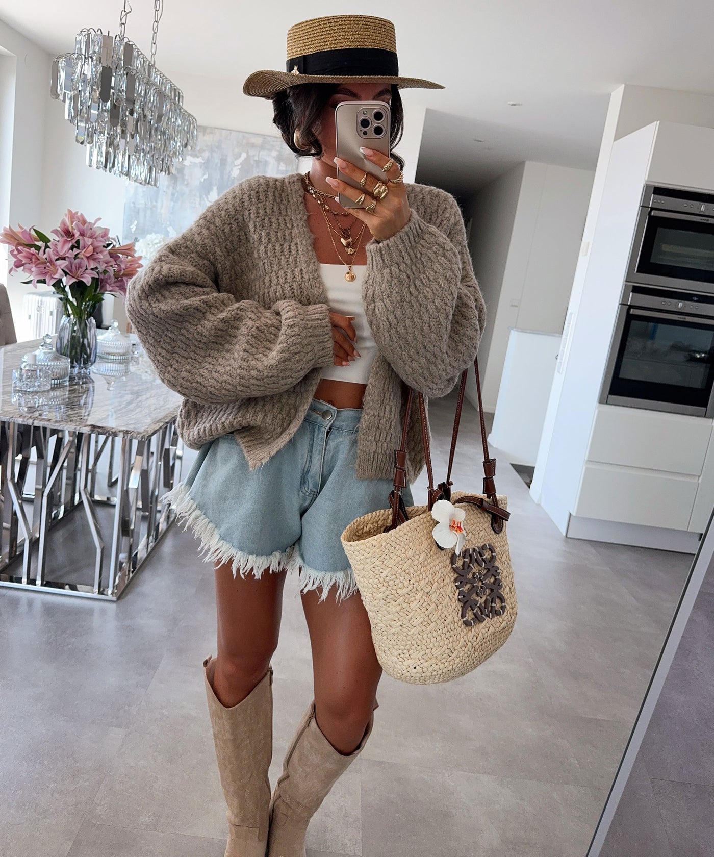 Cardigan Devina Taupe Ladypolitan ♡