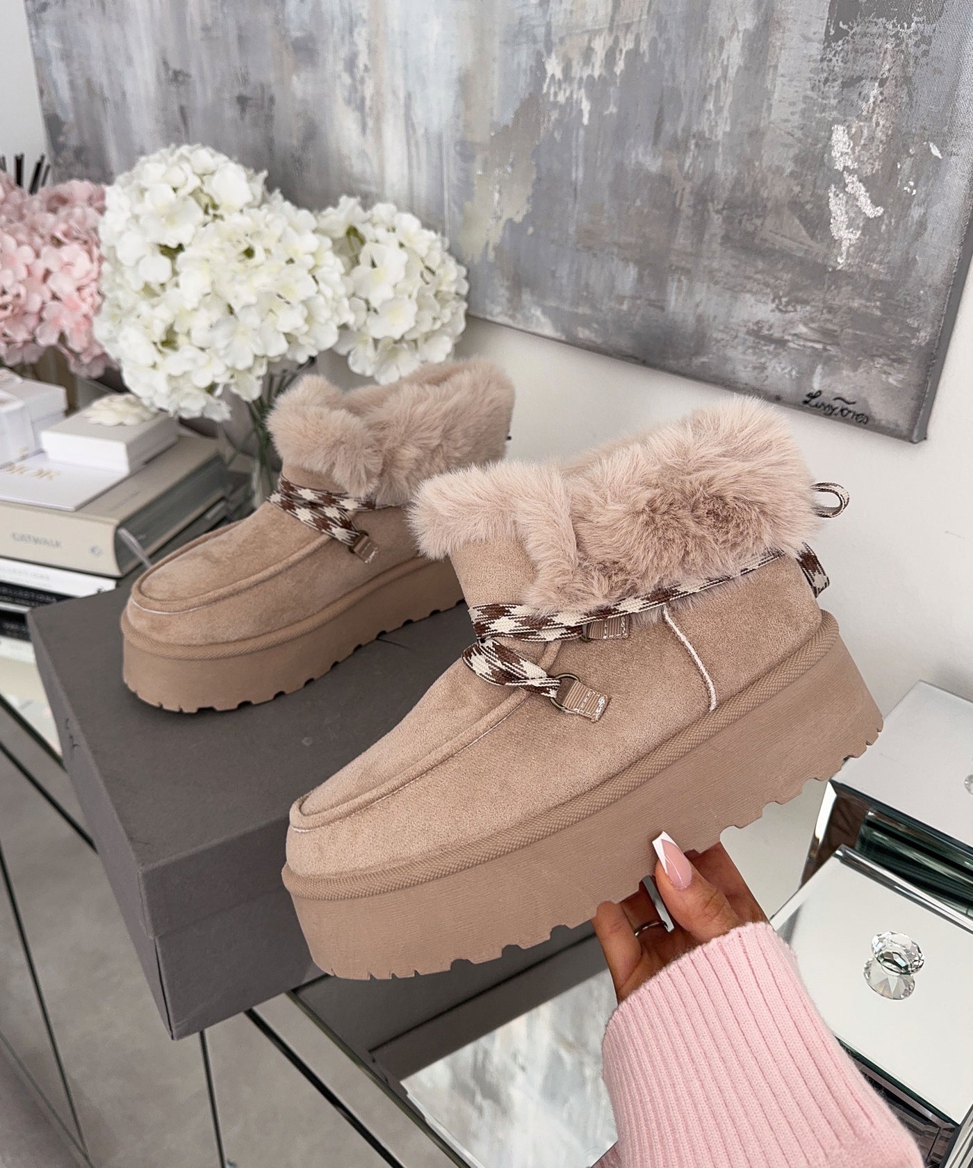 Gefütterte Schneeschuhe Randa Hellbeige Ladypolitan ♡