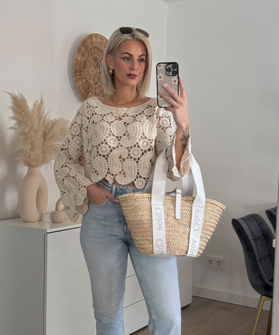 Häckeloberteil Tria Beige Ladypolitan ♡