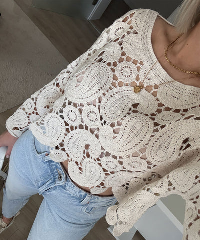 Häckeloberteil Tria Beige Ladypolitan ♡