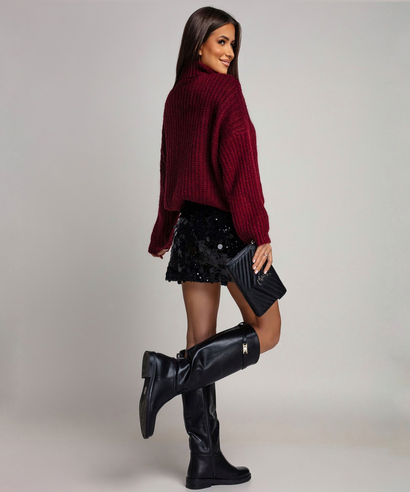 Pailletten Rock Medina Schwarz