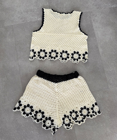Häkel Shorts Pia Beige Ladypolitan ♡