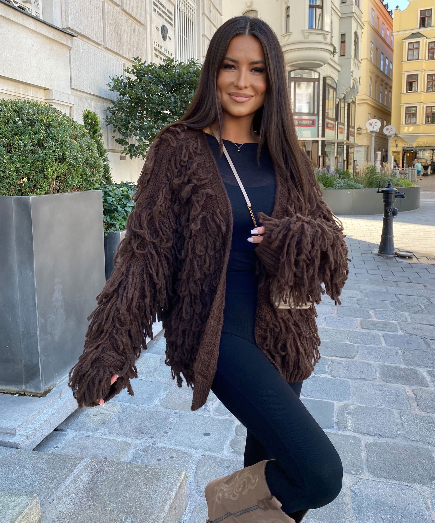 Cardigan Deria Dunkelbraun Ladypolitan ♡