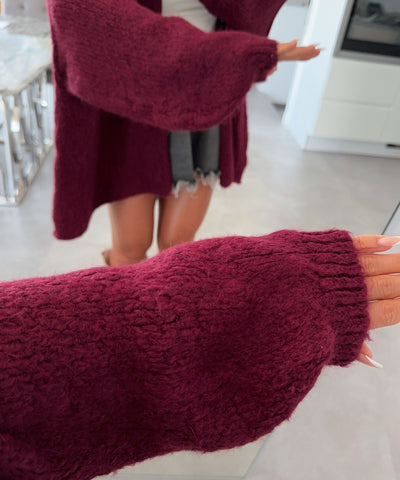 Cardigan Ray Dunkelrot Ladypolitan ♡