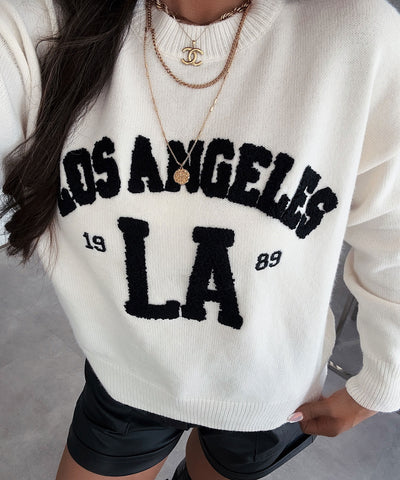 Sweater fluffy LA beige