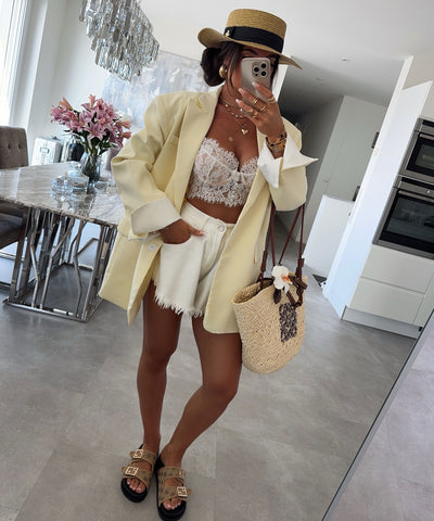 Oversize Blazer Trina Gelb Ladypolitan ♡