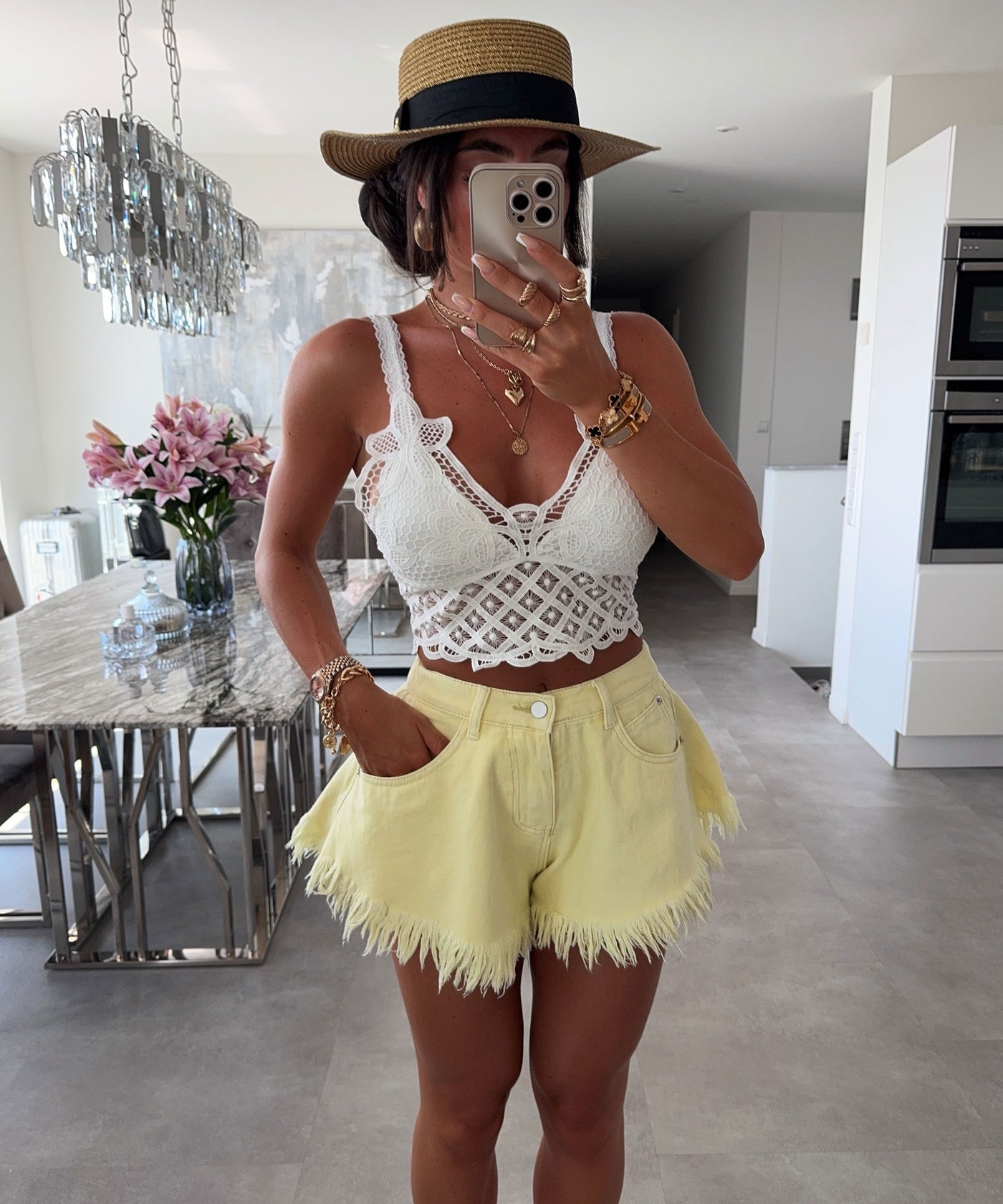 Shorts Fee Gelb Ladypolitan ♡