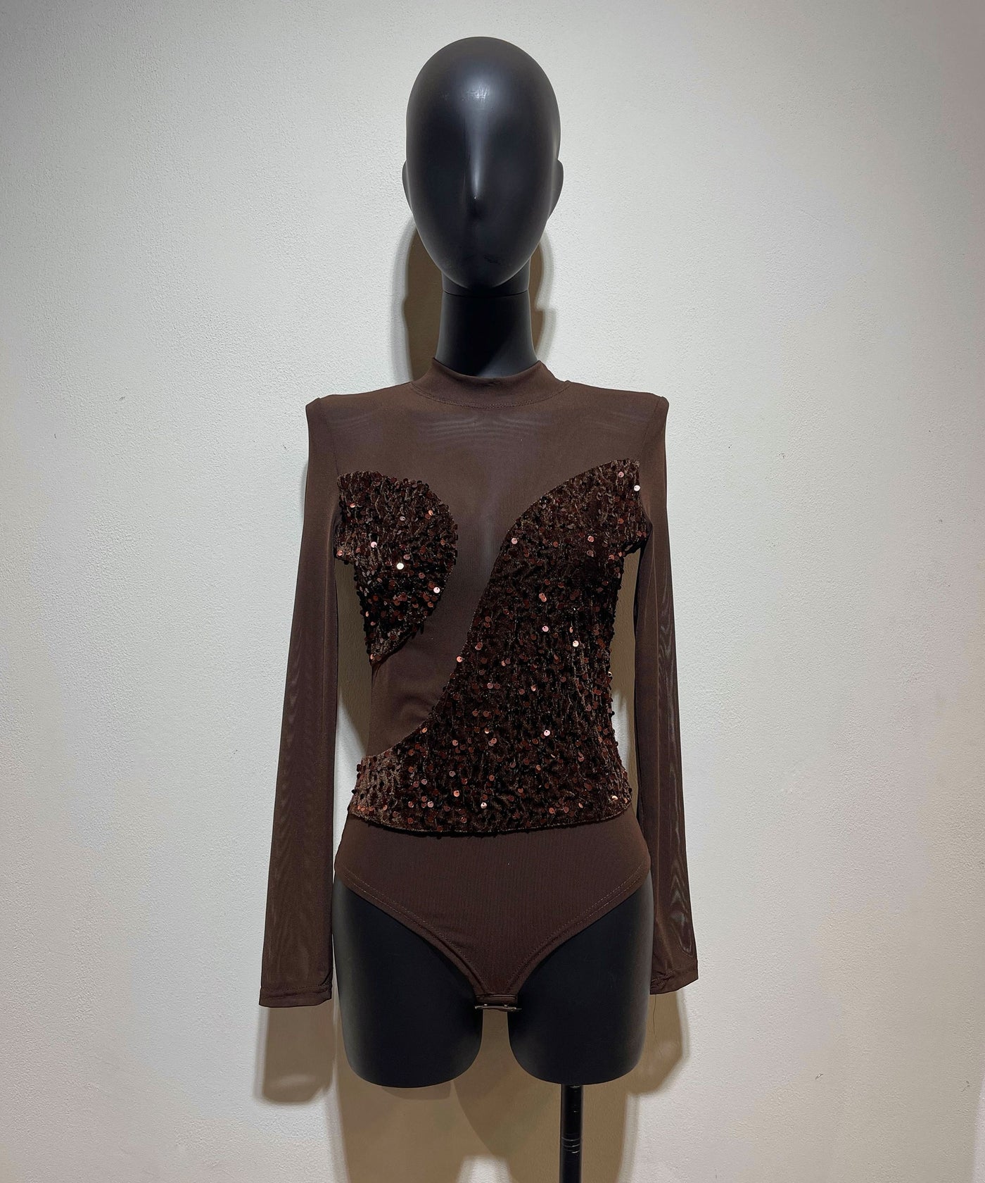 Mesh Body Pailleten Via Braun