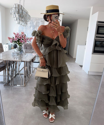 Maxi Kleid Solaya Khaki Ladypolitan ♡