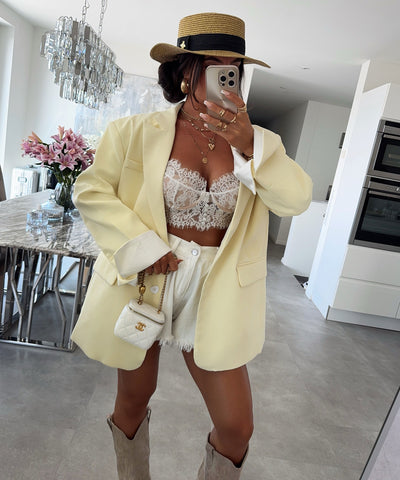 Oversize Blazer Trina Gelb Ladypolitan ♡