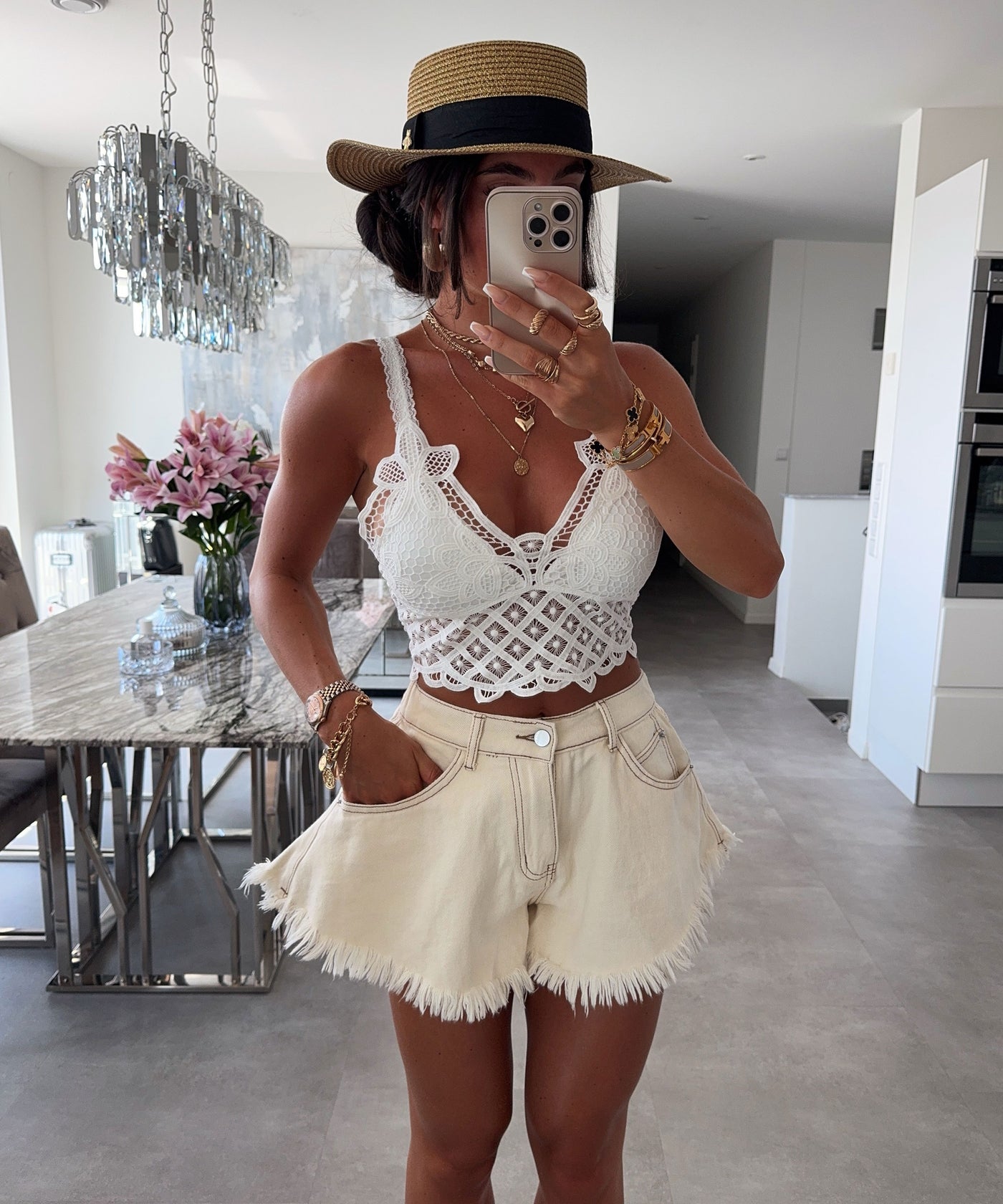 Shorts Fee Beige Ladypolitan ♡