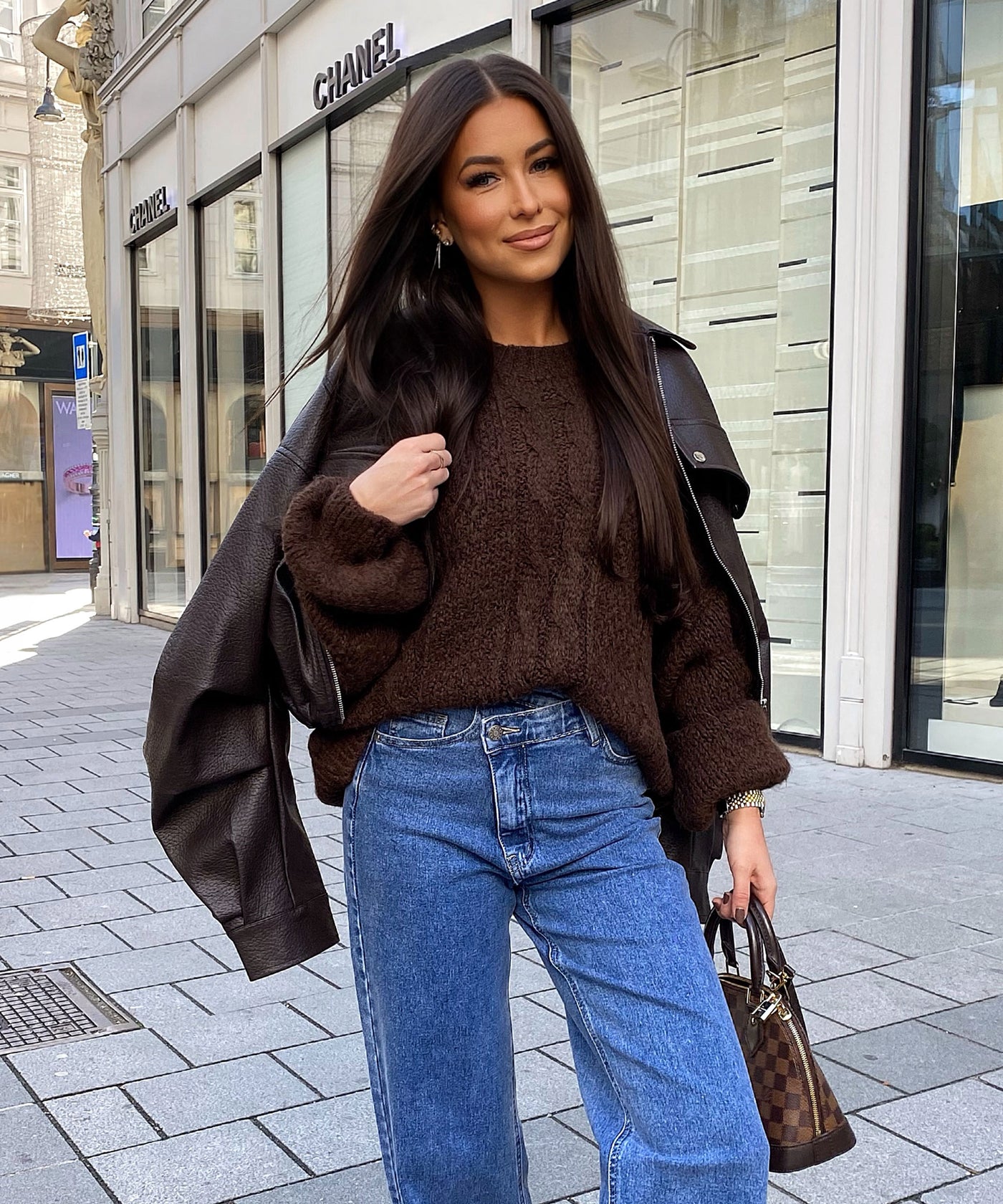 Pullover Leona Dunkelbraun Ladypolitan ♡