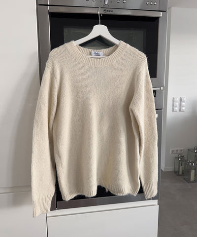 Pullover mit Schleifen Orla Beige Ladypolitan ♡