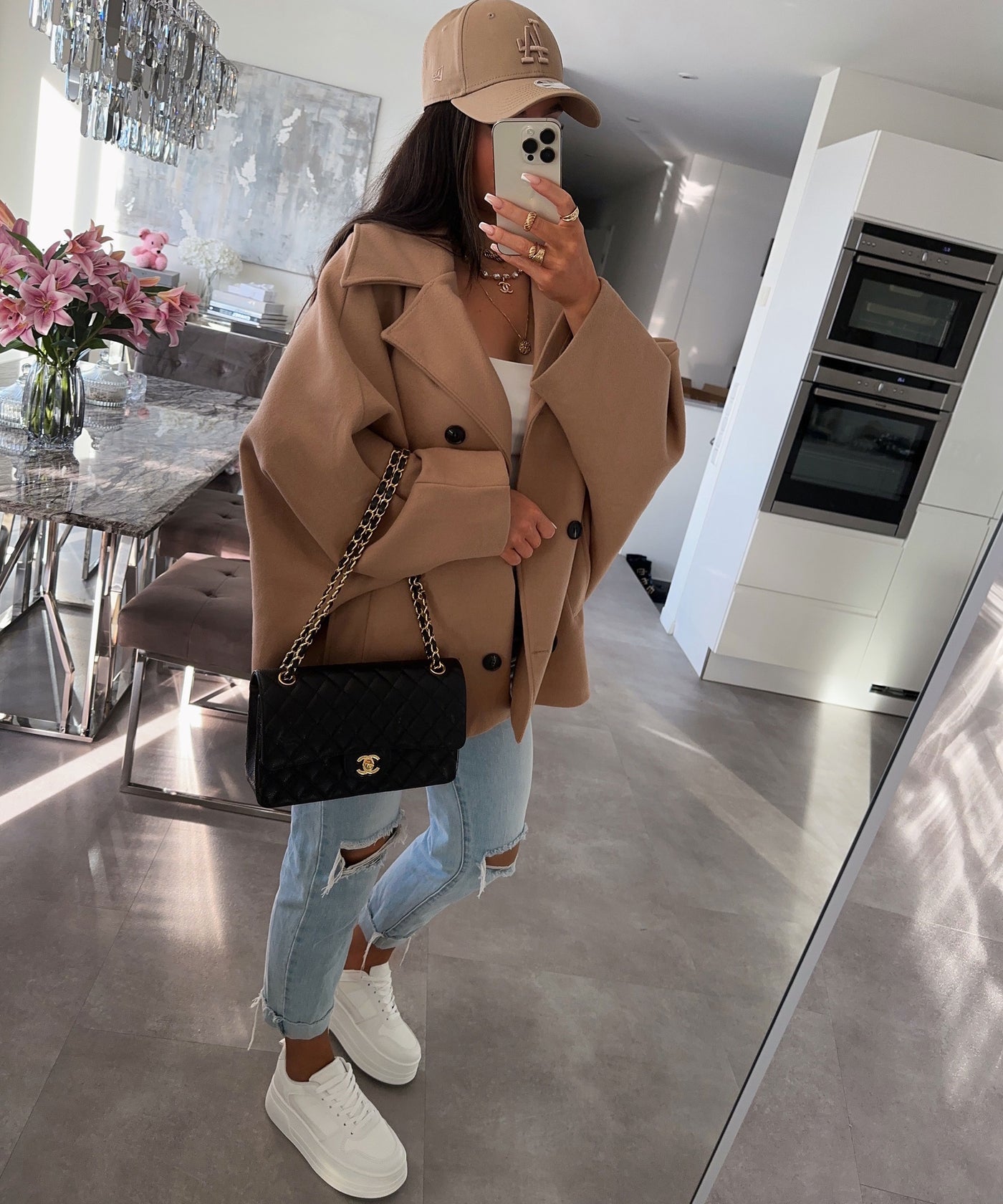 Oversize Jacke Joana Camel