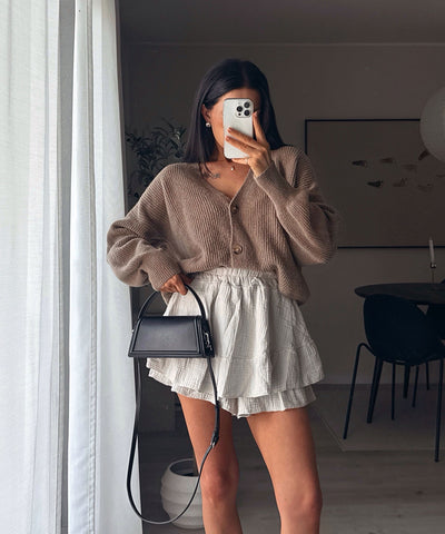 Musselin Hosenrock Alexis Beige Ladypolitan ♡