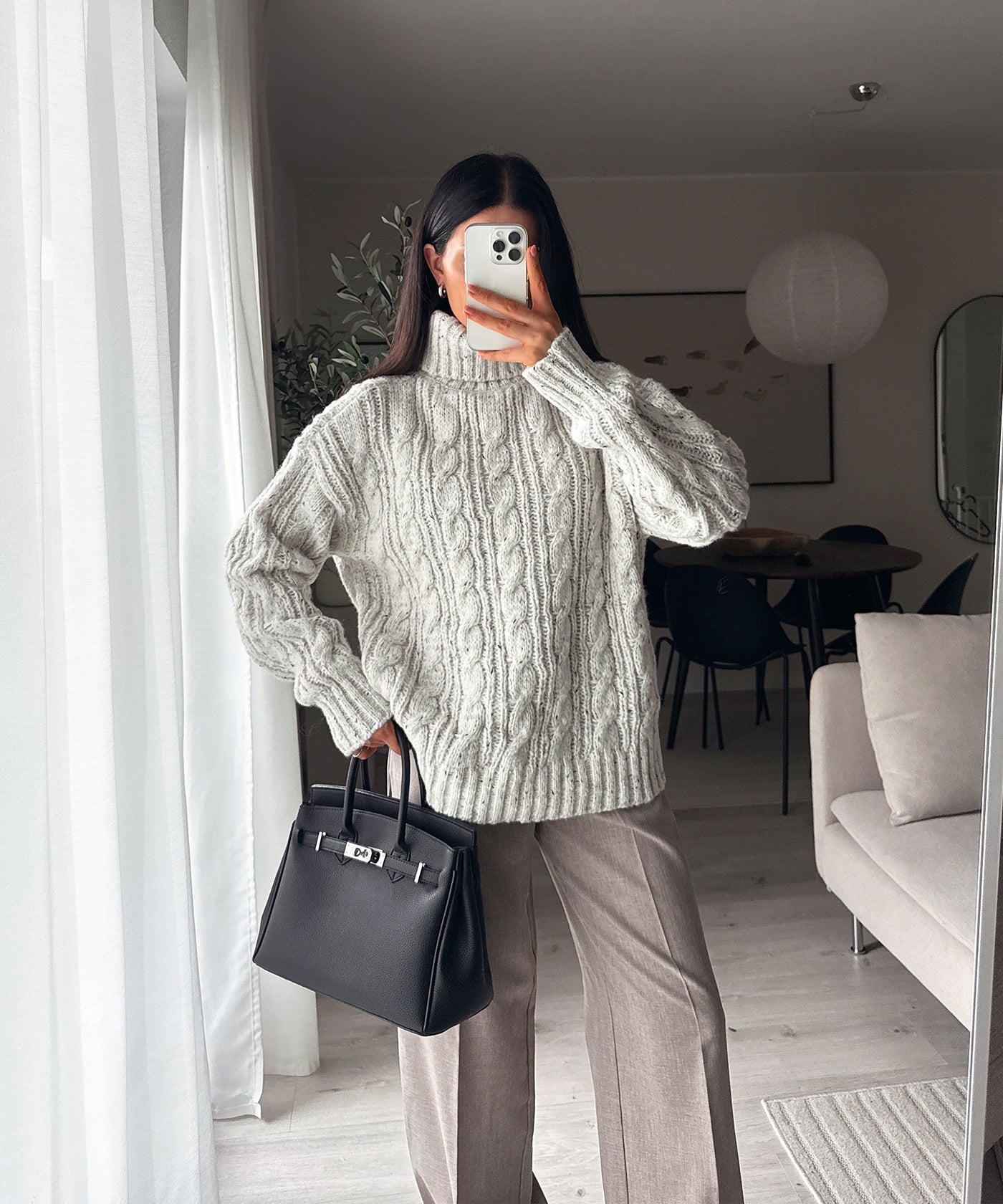Rollkragen Pullover Vilena Creme