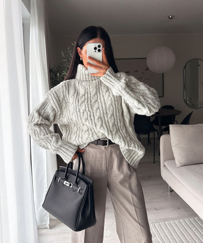 Rollkragen Pullover Vilena Creme