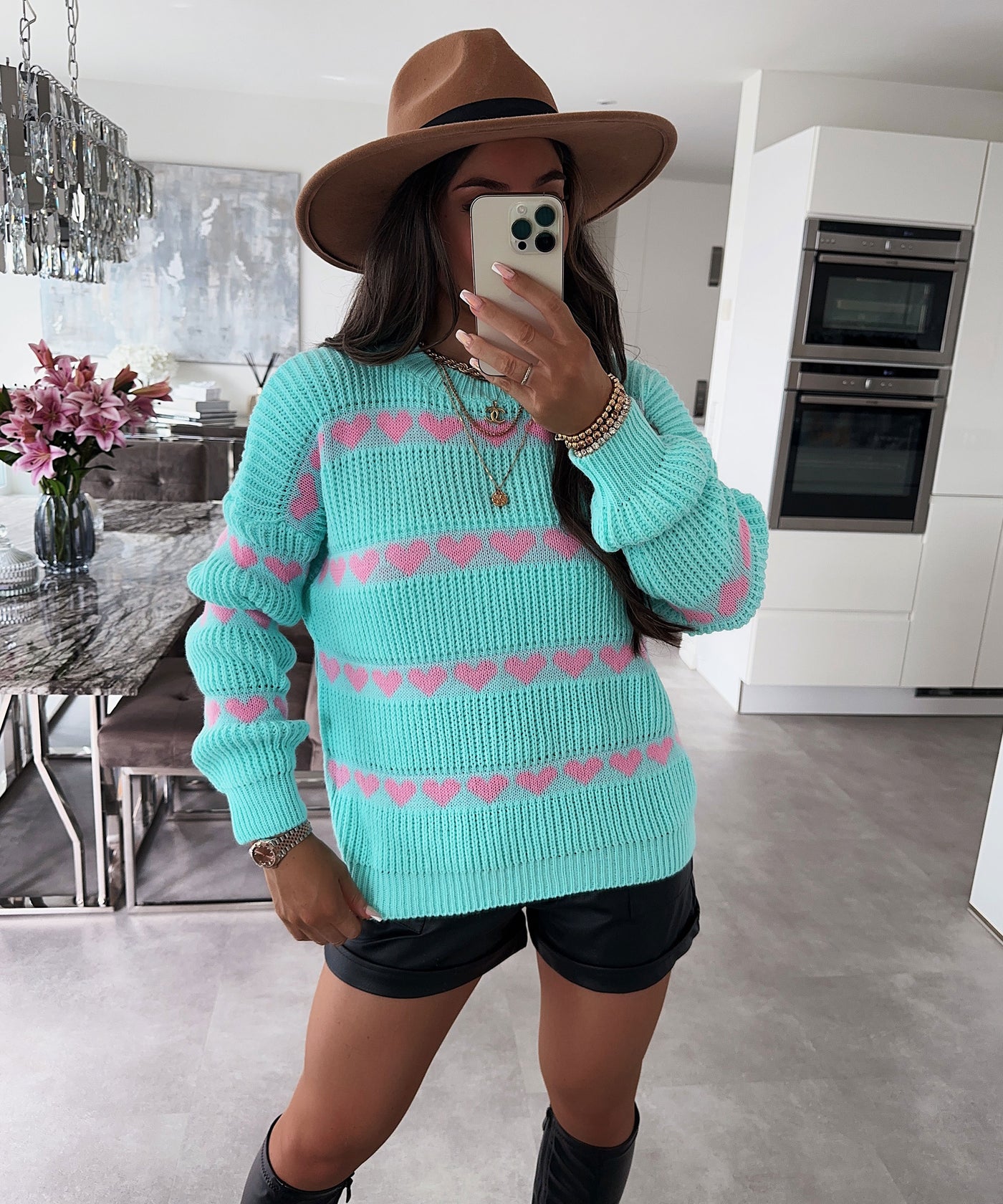 Strickpullover Stilla Mint Pink