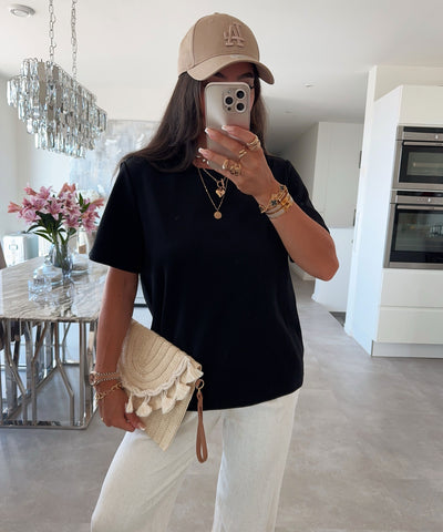 Oversize T-Shirt Triana Schwarz Ladypolitan ♡